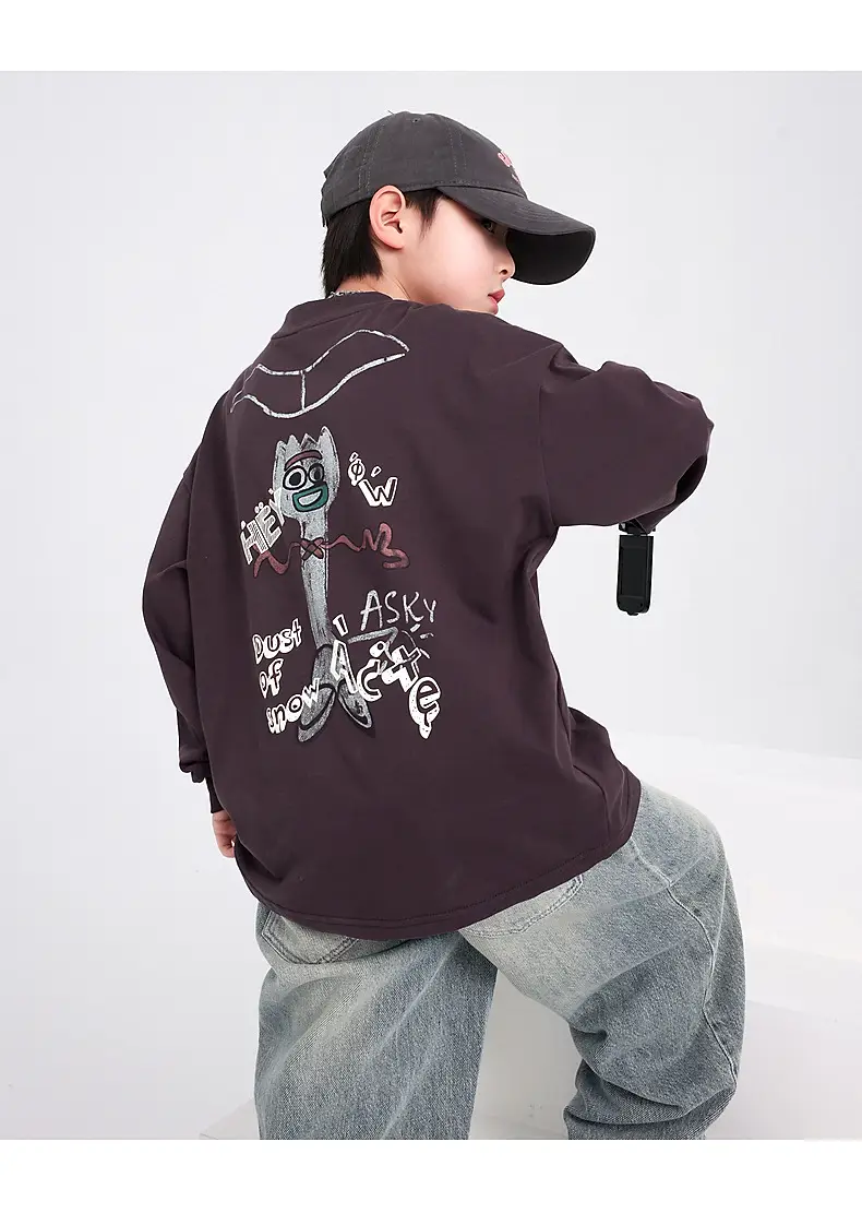 Boys Cartoon Graffiti Sweatshirt 2025 — feature 12