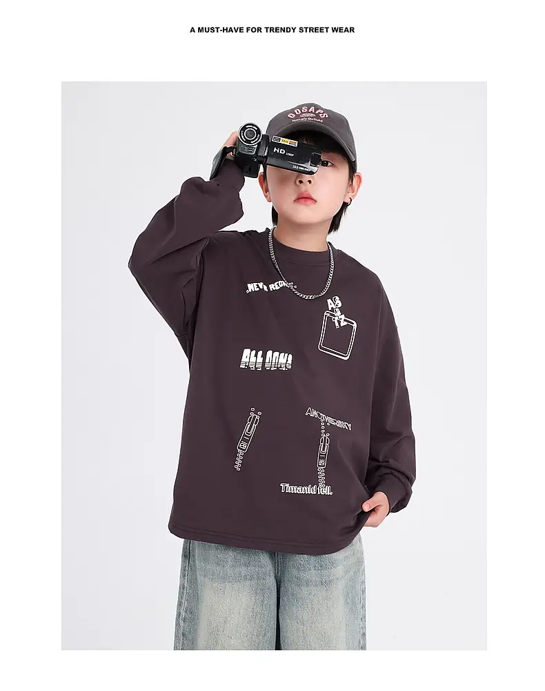 Boys Cartoon Graffiti Sweatshirt 2025 — feature 2