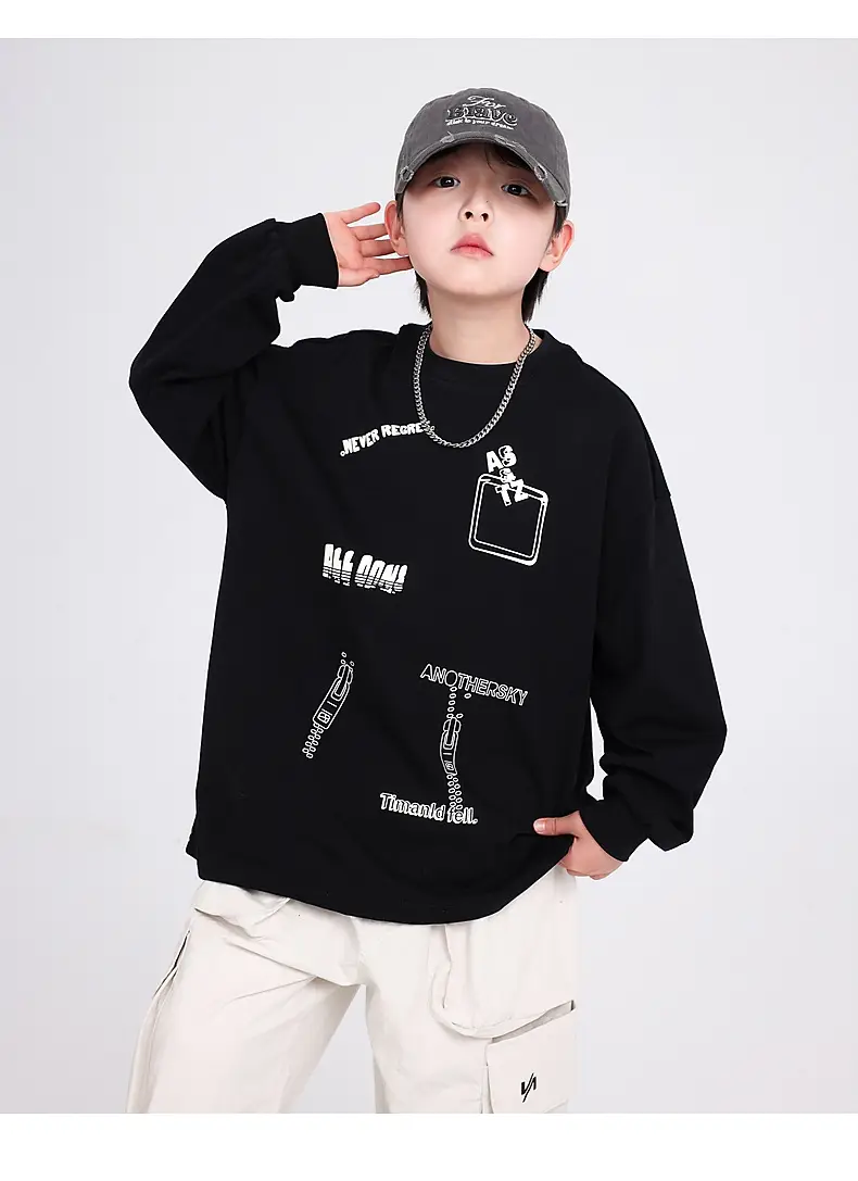 Boys Cartoon Graffiti Sweatshirt 2025 — feature 7