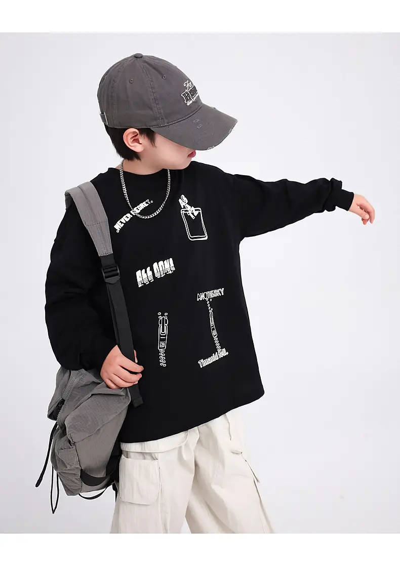 Boys Cartoon Graffiti Sweatshirt 2025 — feature 9