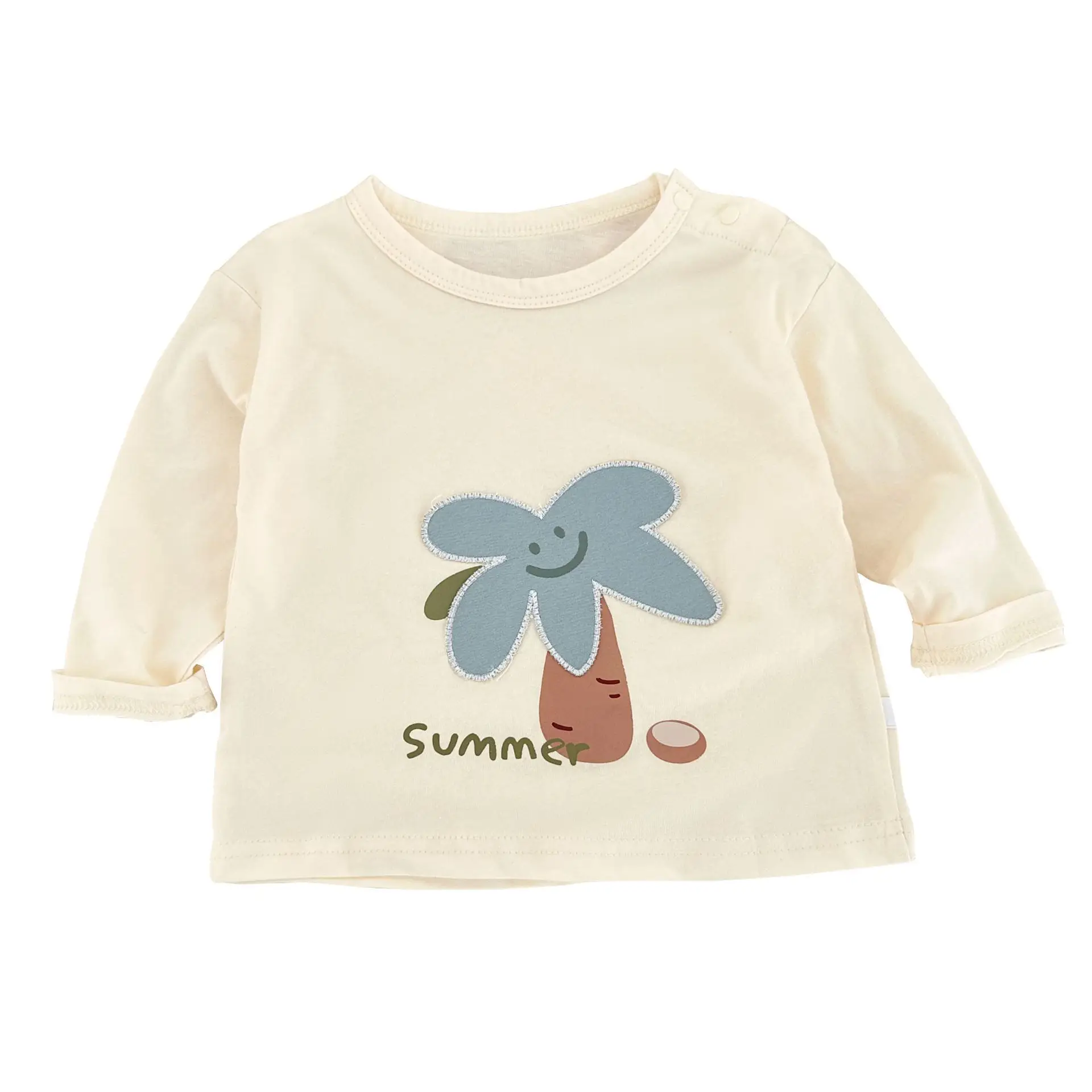 Baby Long Sleeve T-shirt Light Blue Elephant Print - Image 10