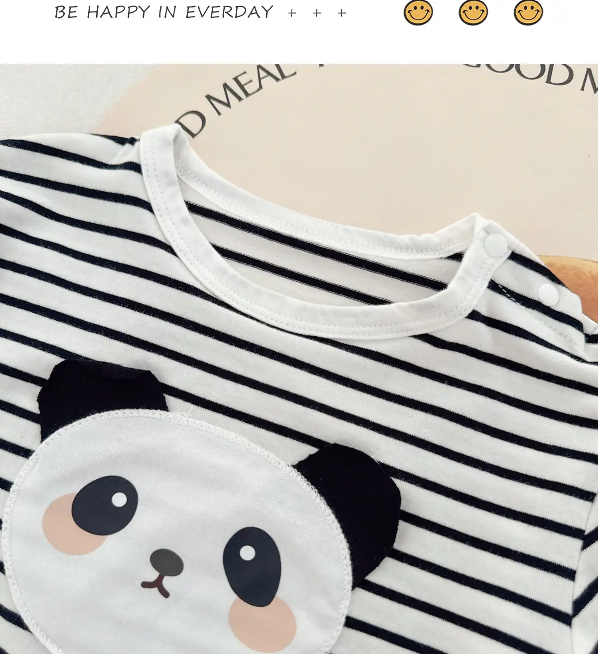 Baby Long Sleeve T-shirt Light Blue Elephant Print — feature 14