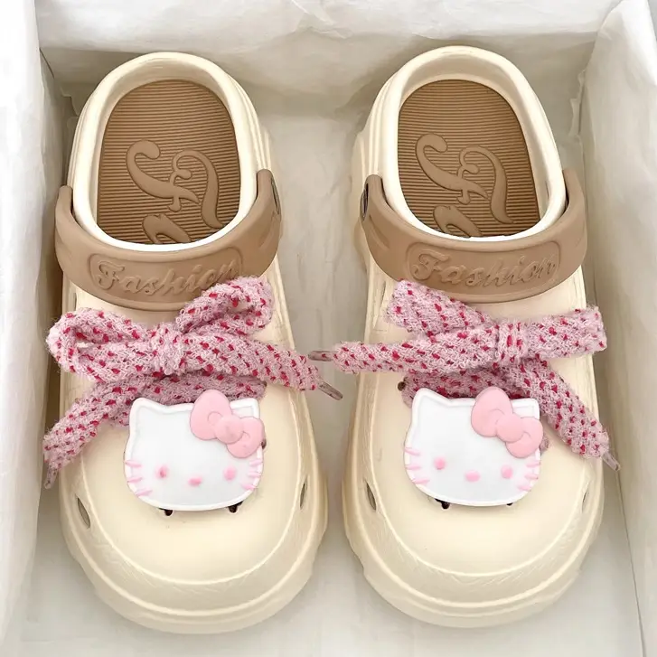 Thick Sole Cave Shoes Women's Summer 2025 New Style Outwear Slip-on Beach Non-slip Half-toe Sandals for Women - Image 3