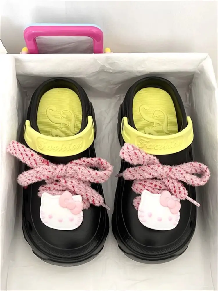 Thick Sole Cave Shoes Women's Summer 2025 New Style Outwear Slip-on Beach Non-slip Half-toe Sandals for Women — feature 12