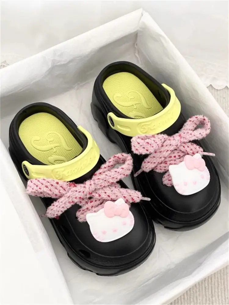 Thick Sole Cave Shoes Women's Summer 2025 New Style Outwear Slip-on Beach Non-slip Half-toe Sandals for Women — feature 13