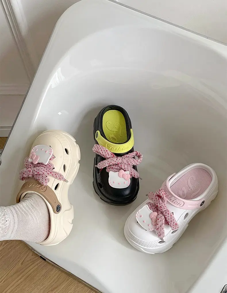 Thick Sole Cave Shoes Women's Summer 2025 New Style Outwear Slip-on Beach Non-slip Half-toe Sandals for Women — feature 23