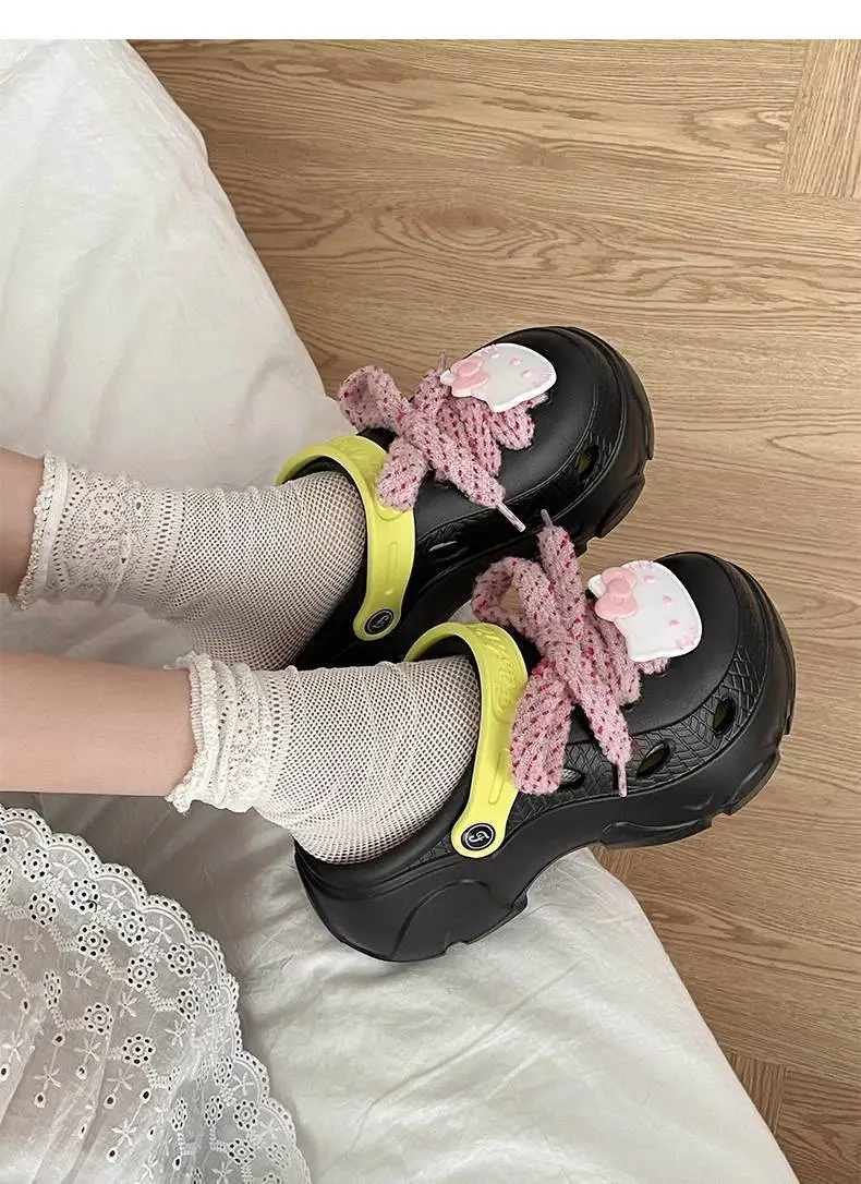 Thick Sole Cave Shoes Women's Summer 2025 New Style Outwear Slip-on Beach Non-slip Half-toe Sandals for Women — feature 27