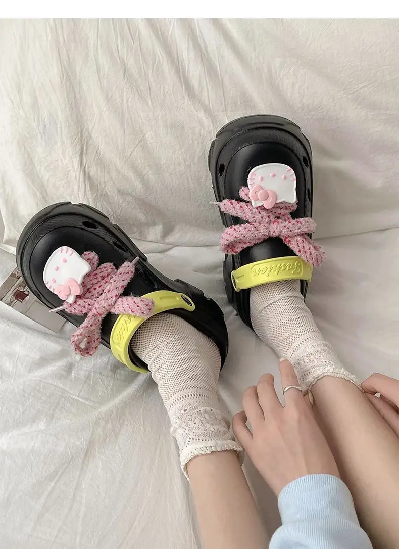 Thick Sole Cave Shoes Women's Summer 2025 New Style Outwear Slip-on Beach Non-slip Half-toe Sandals for Women — feature 29