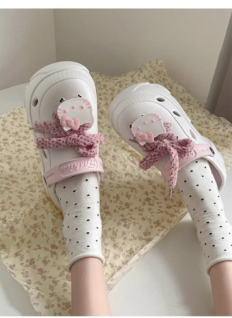 Thick Sole Cave Shoes Women's Summer 2025 New Style Outwear Slip-on Beach Non-slip Half-toe Sandals for Women — feature 32