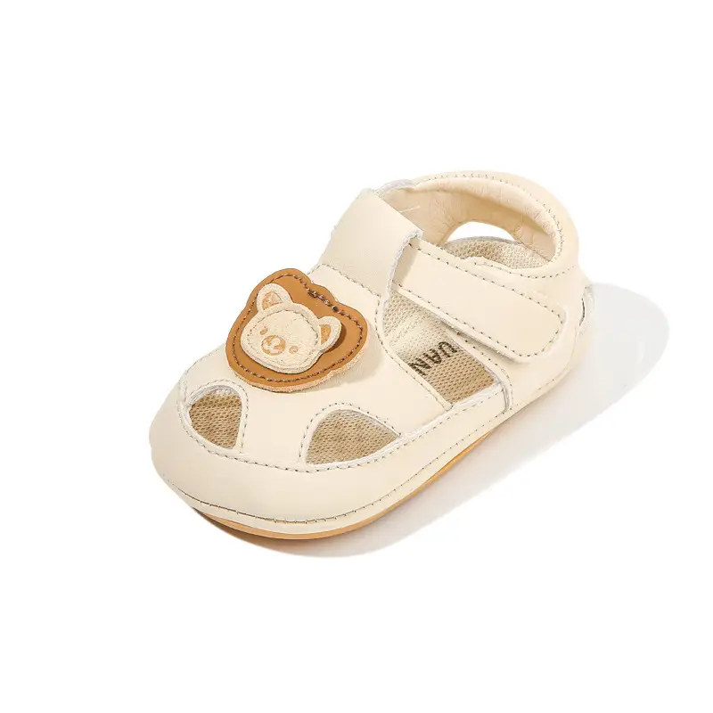 Baby Sandals Beige Non-Slip Soft Soled One Year Old