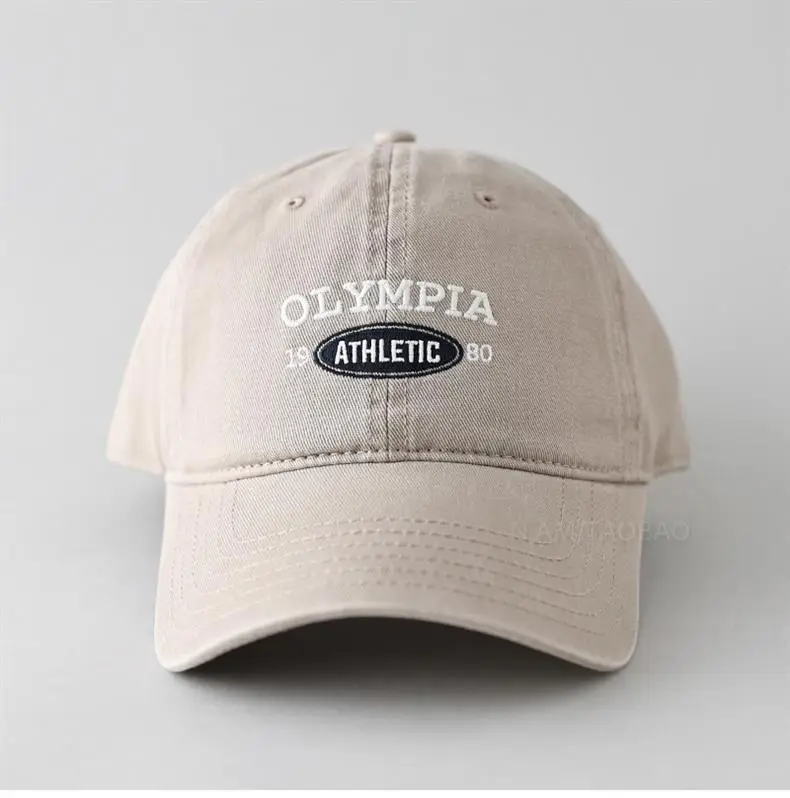 Kids Baseball Cap Beige Letter Embroidered Spring Summer 2025 — feature 4