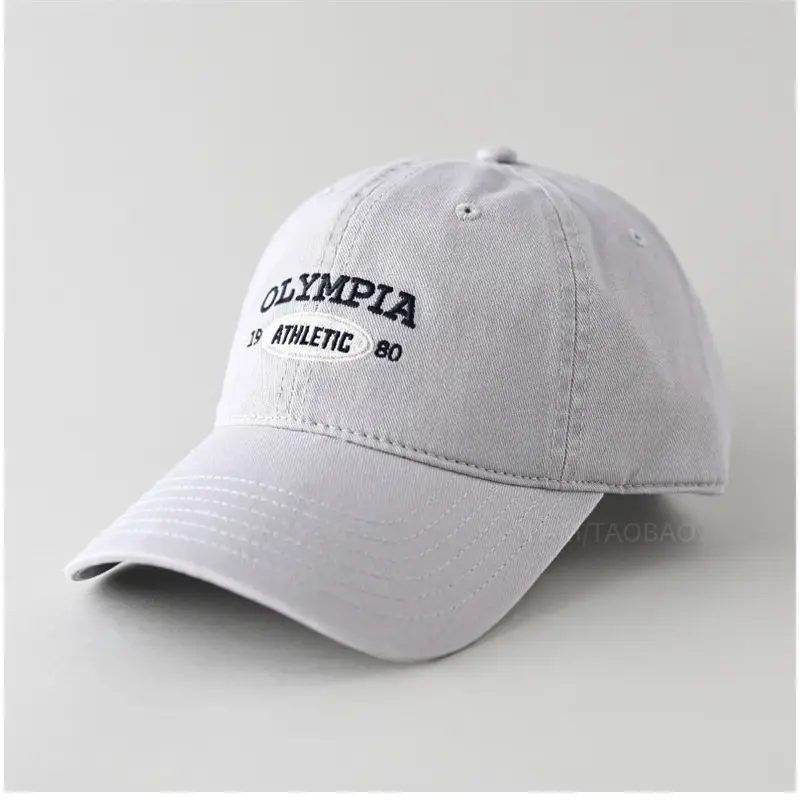 Kids Baseball Cap Beige Letter Embroidered Spring Summer 2025 - Image 3