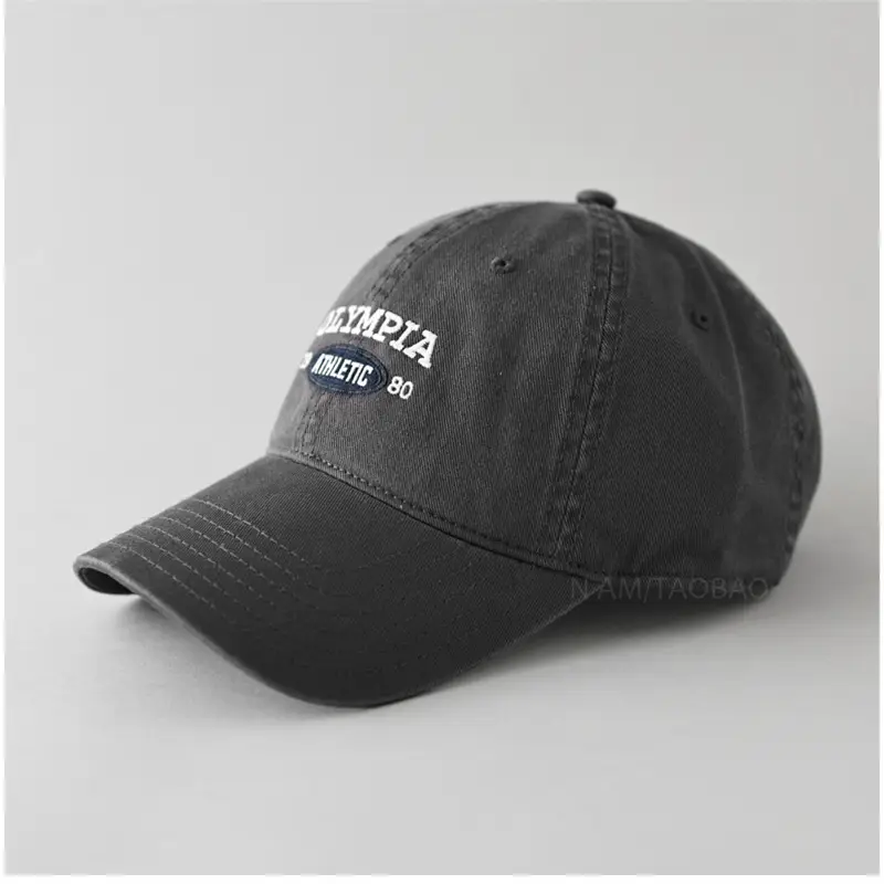 Kids Baseball Cap Beige Letter Embroidered Spring Summer 2025 - Image 6