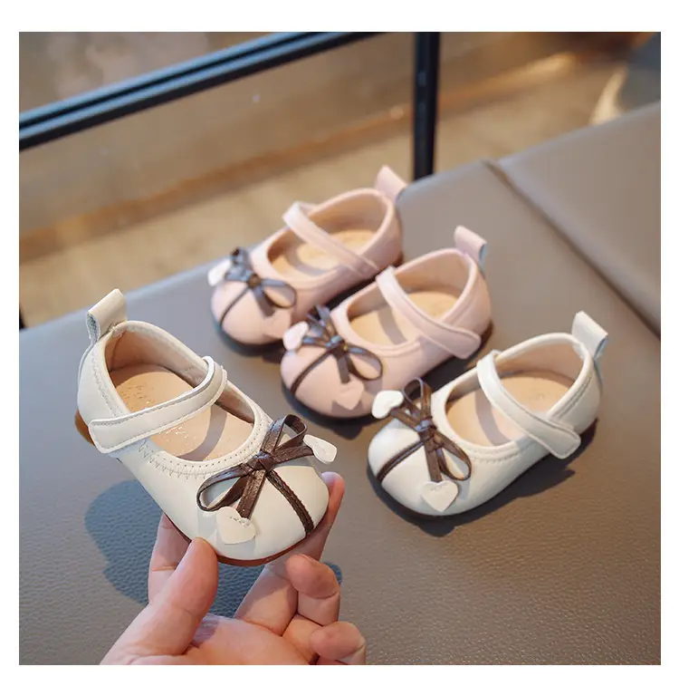 Baby Girl Princess Shoes Leather Bow Sole 2025 — feature 1