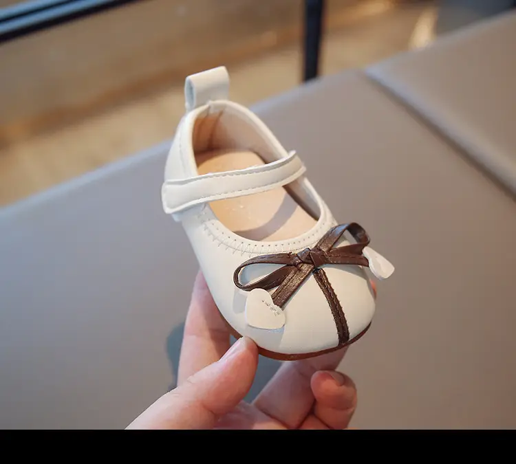 Baby Girl Princess Shoes Leather Bow Sole 2025 — feature 14