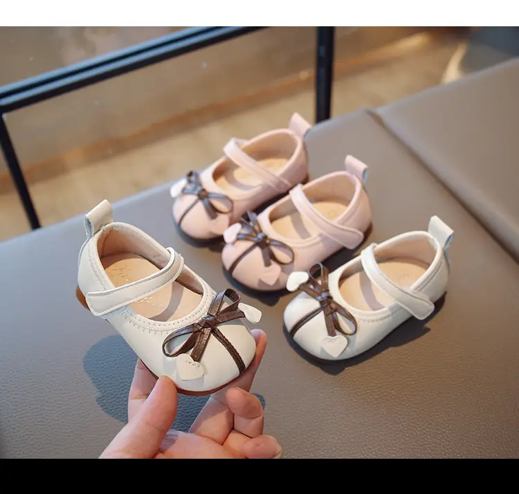 Baby Girl Princess Shoes Leather Bow Sole 2025 — feature 5