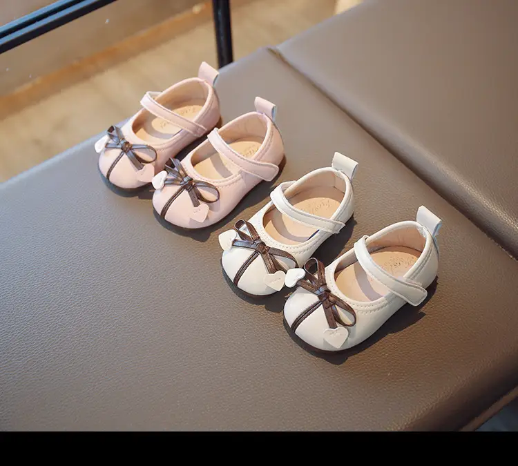Baby Girl Princess Shoes Leather Bow Sole 2025 — feature 6