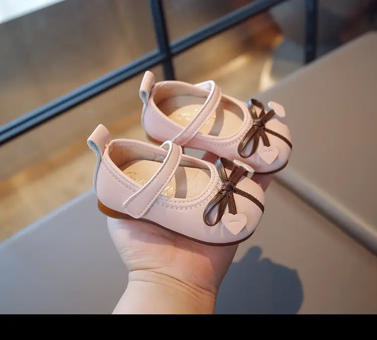 Baby Girl Princess Shoes Leather Bow Sole 2025 — feature 9