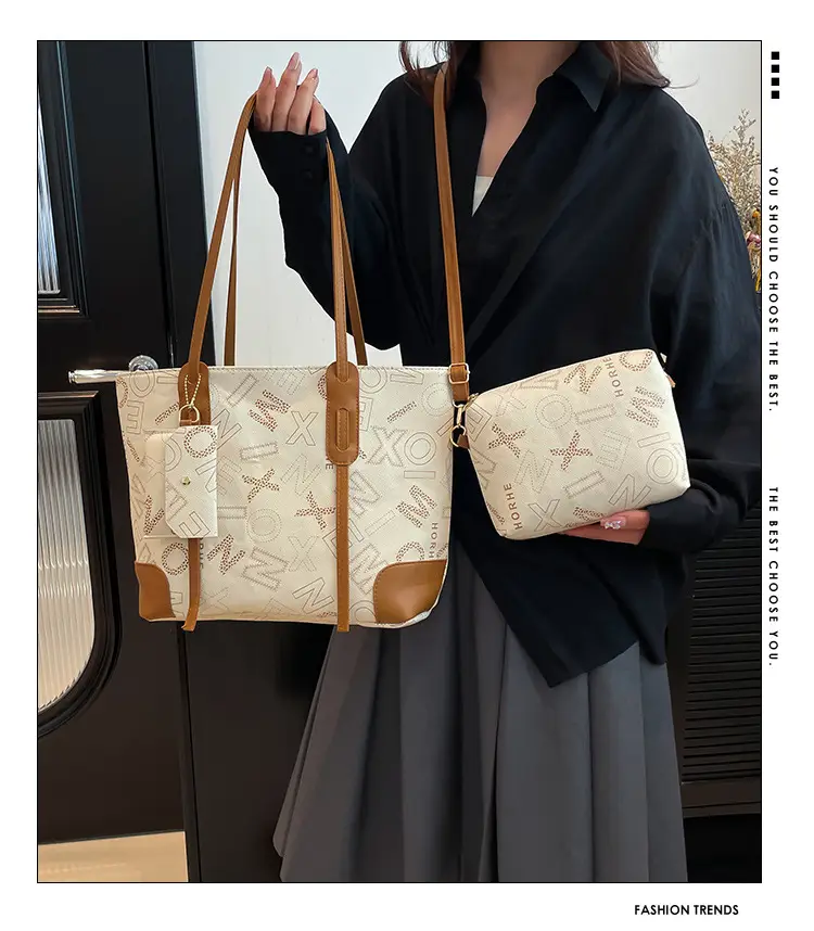 Vintage Monogram Shoulder Bag & Wallet Set for Women — feature 1