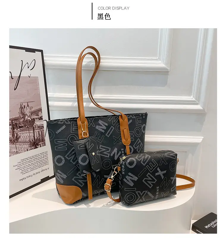 Vintage Monogram Shoulder Bag & Wallet Set for Women — feature 10