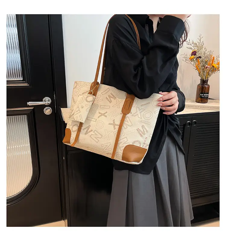 Vintage Monogram Shoulder Bag & Wallet Set for Women — feature 11