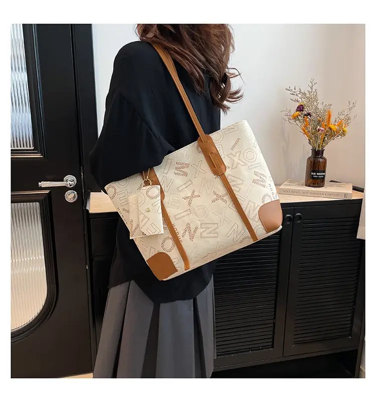 Vintage Monogram Shoulder Bag & Wallet Set for Women — feature 12