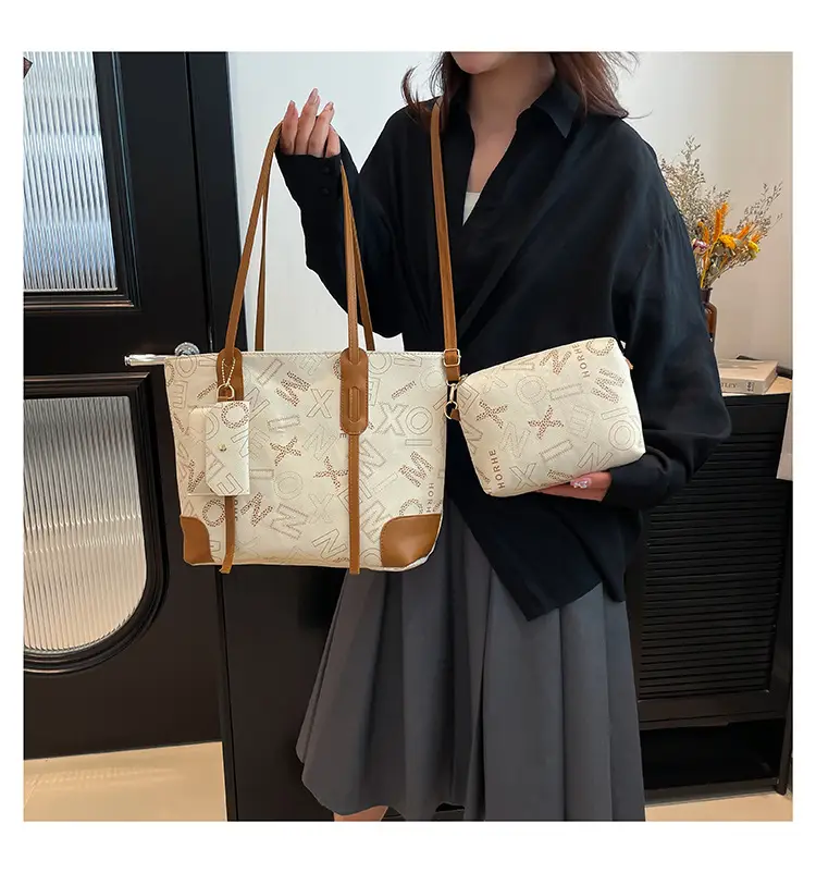 Vintage Monogram Shoulder Bag & Wallet Set for Women — feature 13