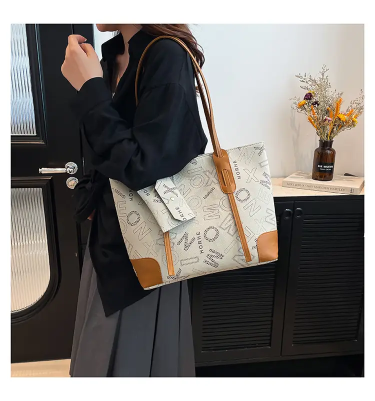 Vintage Monogram Shoulder Bag & Wallet Set for Women — feature 16