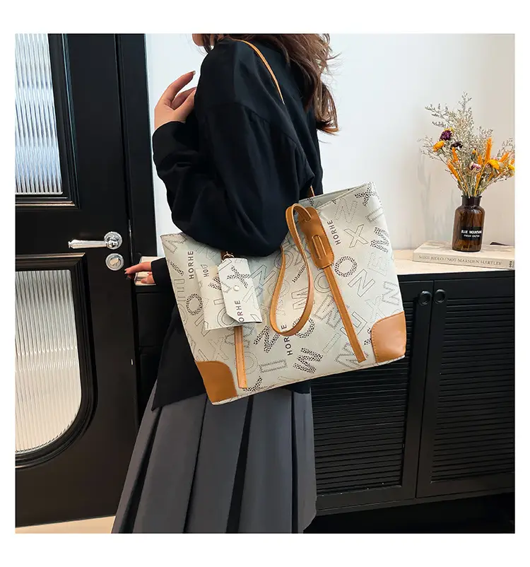 Vintage Monogram Shoulder Bag & Wallet Set for Women — feature 17