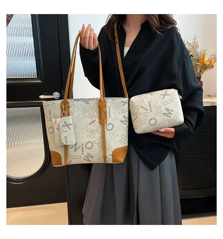 Vintage Monogram Shoulder Bag & Wallet Set for Women — feature 18