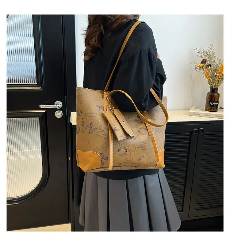 Vintage Monogram Shoulder Bag & Wallet Set for Women — feature 20