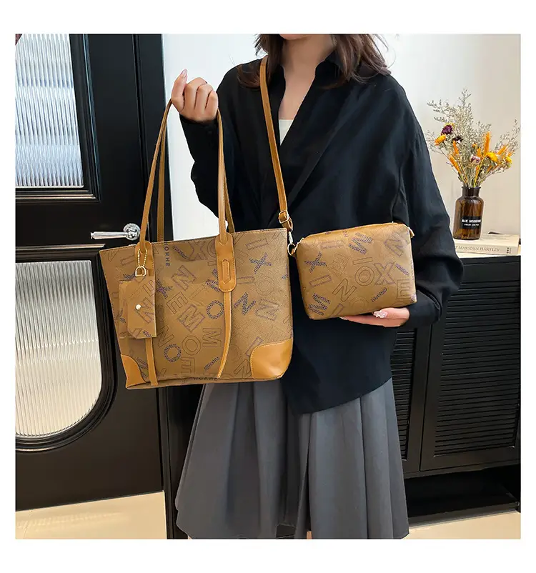 Vintage Monogram Shoulder Bag & Wallet Set for Women — feature 21