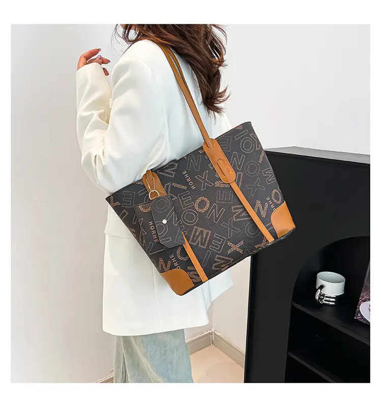Vintage Monogram Shoulder Bag & Wallet Set for Women — feature 23