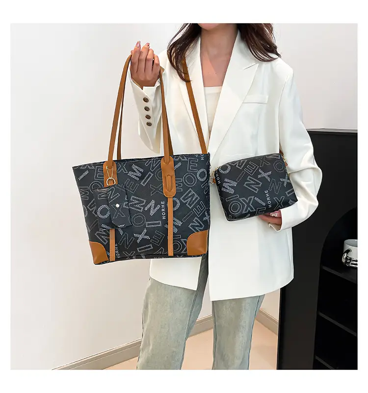 Vintage Monogram Shoulder Bag & Wallet Set for Women — feature 25