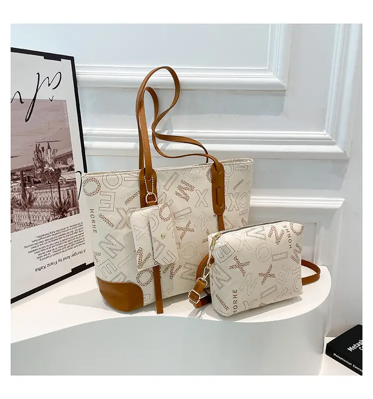 Vintage Monogram Shoulder Bag & Wallet Set for Women — feature 32
