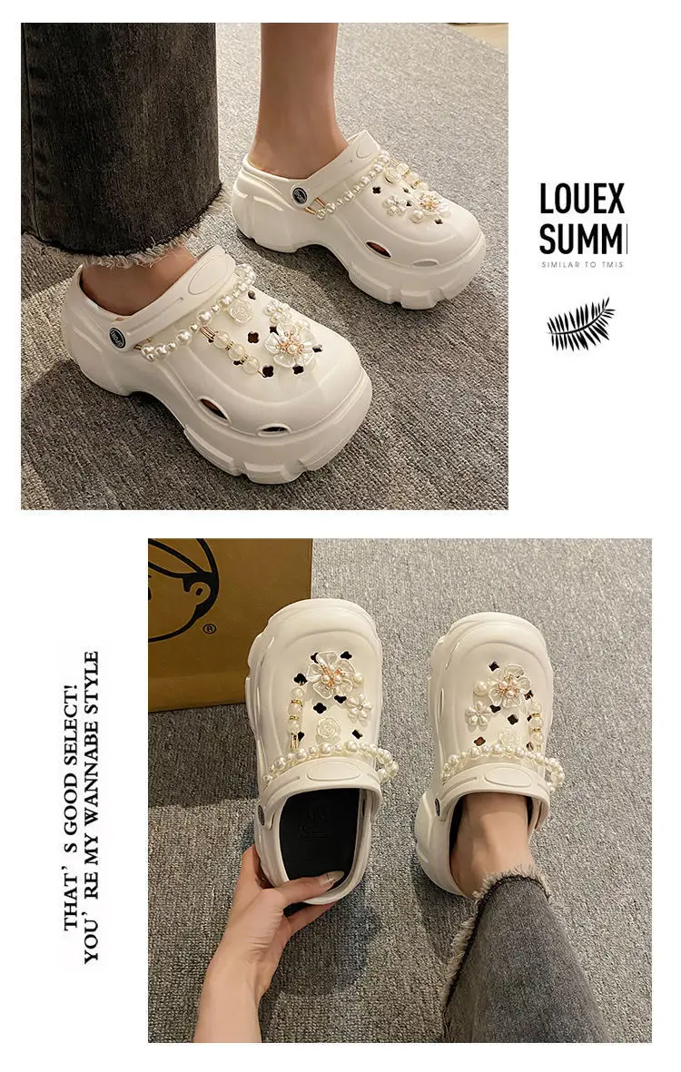 Thick Sole Cave Shoes Women's Stomp Feeling Medical Soft Sole Baotou Anti-slip Fashionable Platform Slippers Women's Outer Wear Sandals — feature 23