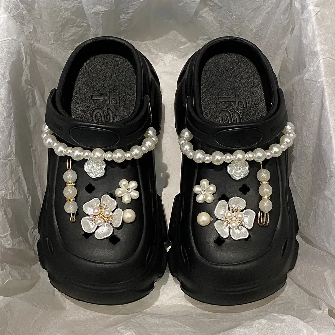 Thick Sole Cave Shoes Women's Stomp Feeling Medical Soft Sole Baotou Anti-slip Fashionable Platform Slippers Women's Outer Wear Sandals - Image 2