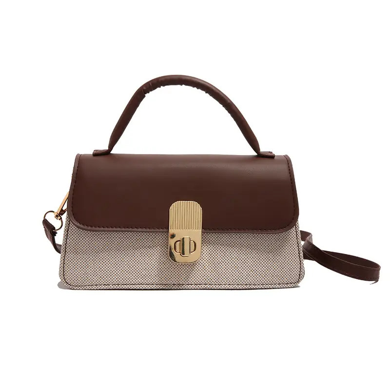 Women's Pink Crossbody Bag with Gold Clasp 2025 New Arrival - Image 9