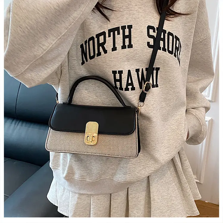 Women's Pink Crossbody Bag with Gold Clasp 2025 New Arrival — feature 22