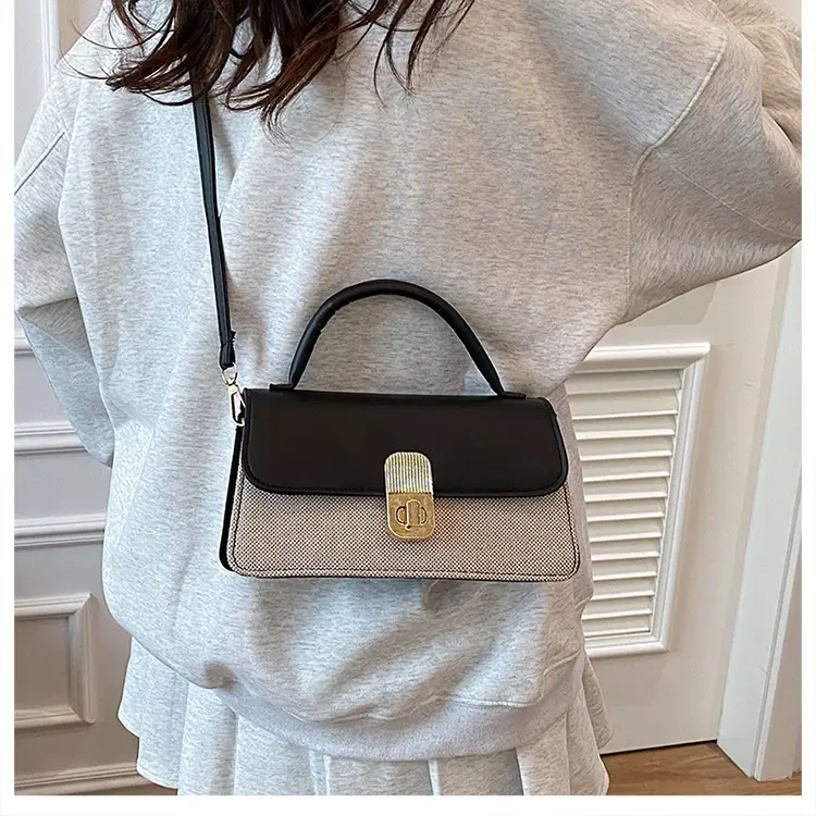 Women's Pink Crossbody Bag with Gold Clasp 2025 New Arrival — feature 23
