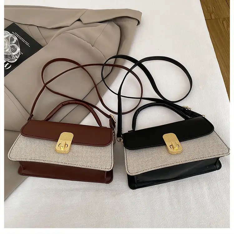Women's Pink Crossbody Bag with Gold Clasp 2025 New Arrival — feature 30