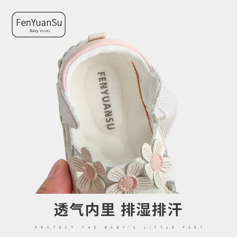 Baby sandals 0 June summer baby soft bottom toddler shoes breathable female baby princess shoes summer baby shoes - Image 4