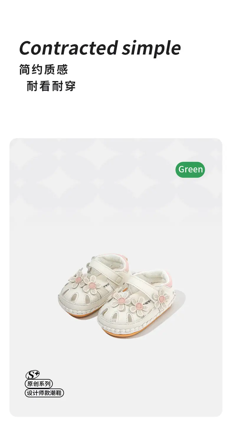 Baby sandals 0 June summer baby soft bottom toddler shoes breathable female baby princess shoes summer baby shoes — feature 15