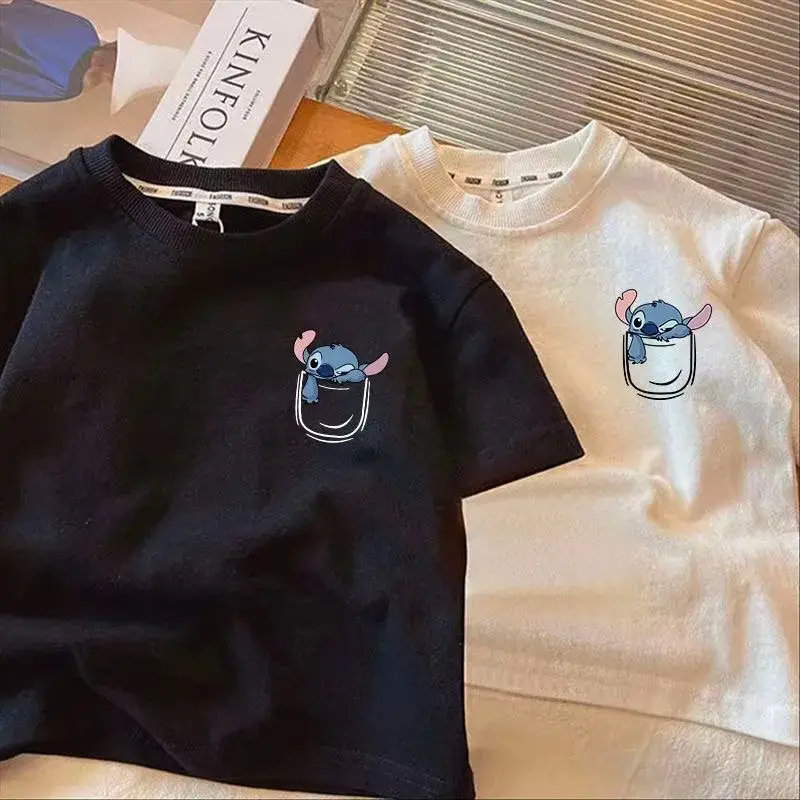 2025 Kids Cotton T-Shirt Stitch Design Summer Wear