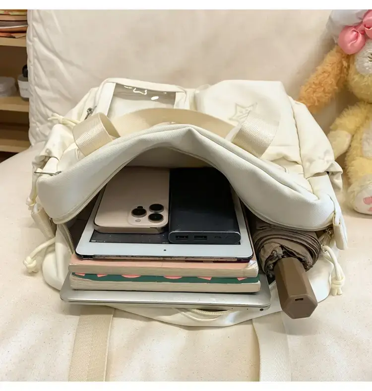 Cute Pink Crossbody Bag for Girls Large Capacity Tote Bag — feature 47
