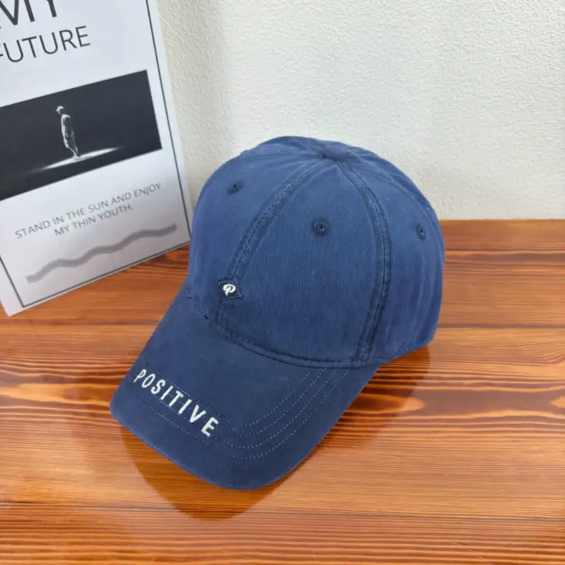White Positive Embroidered Baseball Cap for Women — feature 15