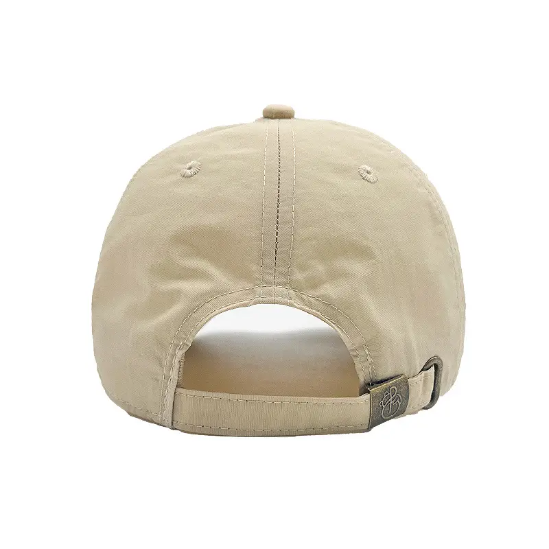 Casual Beige Baseball Cap with Long Brim for Men Women