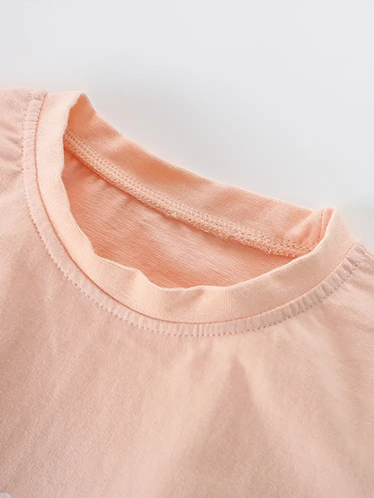 Cross-Border Malwee Boys T-Shirt Peach Summer - Image 3