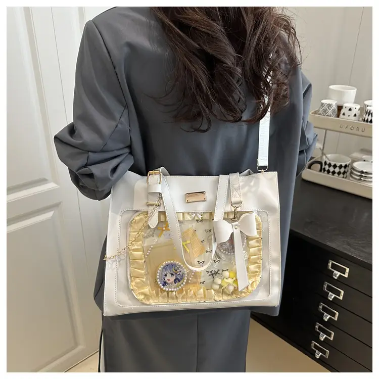 Black Bow Pain 2025 Large Capacity Shoulder Tote — feature 12