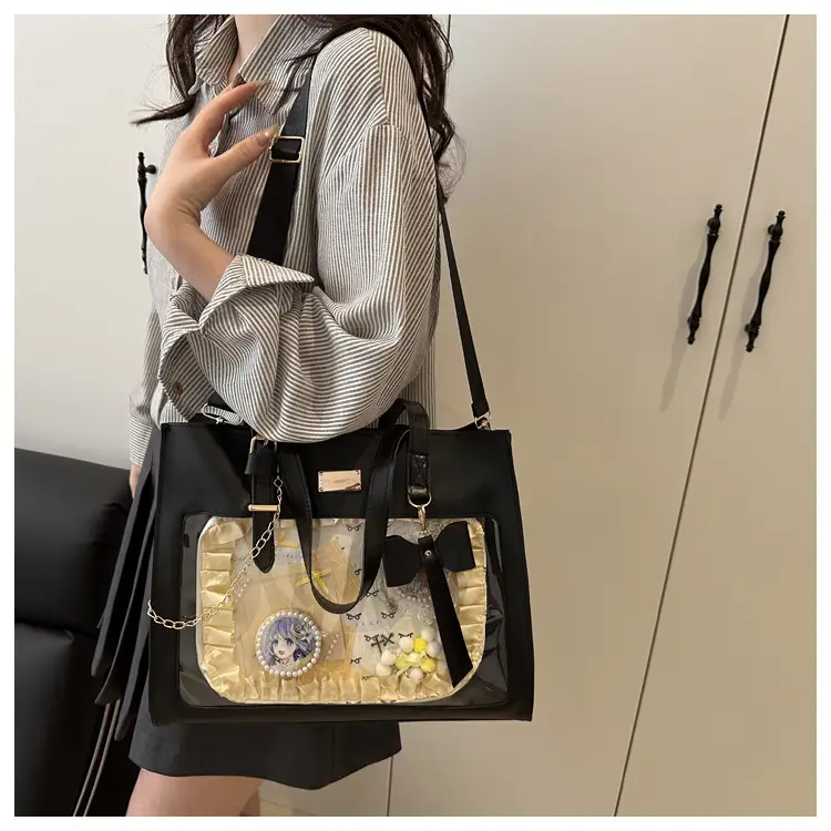 Black Bow Pain 2025 Large Capacity Shoulder Tote — feature 15